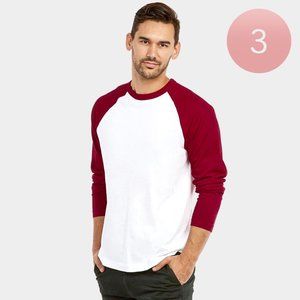 • 3PCS - Men's Raglan T-Shirts